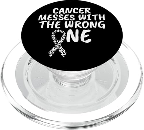 Cancer Messes With The Wrong One Brustkrebs PopSockets PopGrip für MagSafe Cancer Messes With The Wrong One Brustkrebs PopSockets PopGrip für MagSafe von Rosa Schleife Brustkrebsmonat Oktober Geschenke