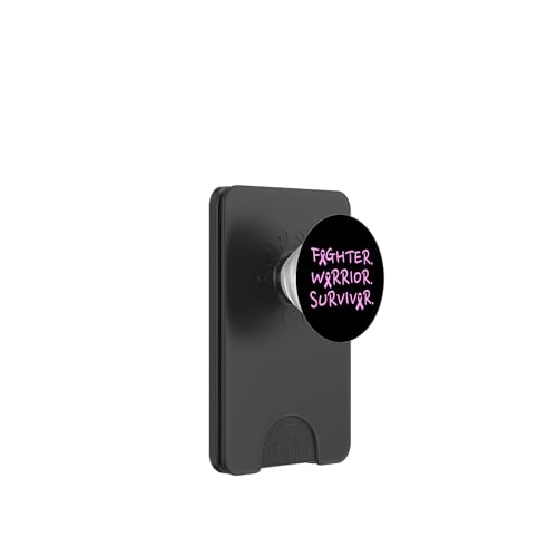 Fighter Warrior Survivor Breast Cancer Awareness Brustkrebs PopSockets PopWallet für MagSafe Fighter Warrior Survivor Breast Cancer Awareness Brustkrebs PopSockets PopWallet für MagSafe von Rosa Schleife Brustkrebsmonat Oktober Geschenke