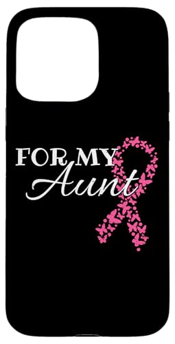 For My Aunt Breast Cancer Rosa Schleife Brustkrebs Hülle für iPhone 15 Pro Max von Rosa Schleife Brustkrebsmonat Oktober Geschenke