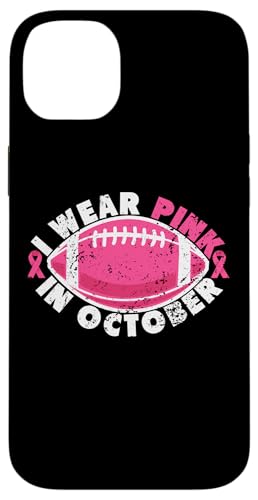 I Wear Pink In October Football Rosa Schleife Brustkrebs Hülle für iPhone 14 Plus von Rosa Schleife Brustkrebsmonat Oktober Geschenke