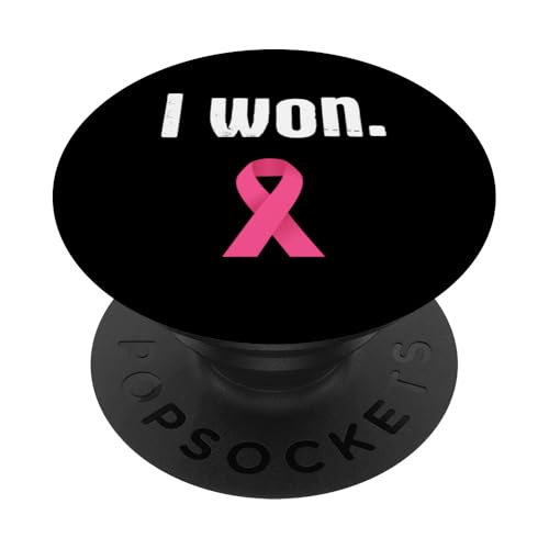I Won Breast Cancer Awareness Rosa Schleife Brustkrebs PopSockets Klebender PopGrip I Won Breast Cancer Awareness Rosa Schleife Brustkrebs PopSockets Klebender PopGrip von Rosa Schleife Brustkrebsmonat Oktober Geschenke