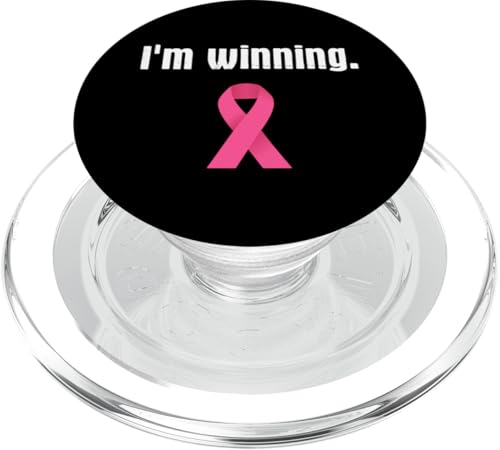 I'm Winning Breast Cancer Awareness Rosa Schleife Brustkrebs PopSockets PopGrip für MagSafe von Rosa Schleife Brustkrebsmonat Oktober Geschenke