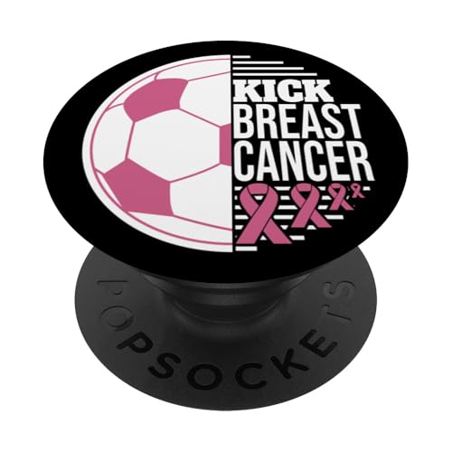 Kick Breast Cancer Rosa Schleife Brustkrebs PopSockets Klebender PopGrip von Rosa Schleife Brustkrebsmonat Oktober Geschenke