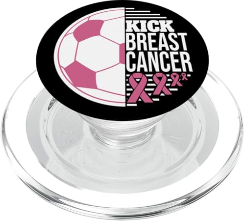 Kick Breast Cancer Rosa Schleife Brustkrebs PopSockets PopGrip für MagSafe von Rosa Schleife Brustkrebsmonat Oktober Geschenke