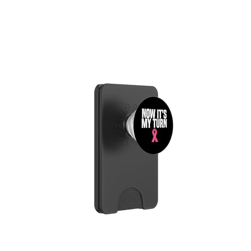 Now It's My Turn Rosa Schleife Brustkrebs PopSockets PopWallet für MagSafe von Rosa Schleife Brustkrebsmonat Oktober Geschenke