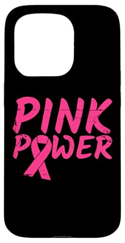 Pink Power Rosa Schleife Brustkrebs Hülle für iPhone 15 Pro von Rosa Schleife Brustkrebsmonat Oktober Geschenke