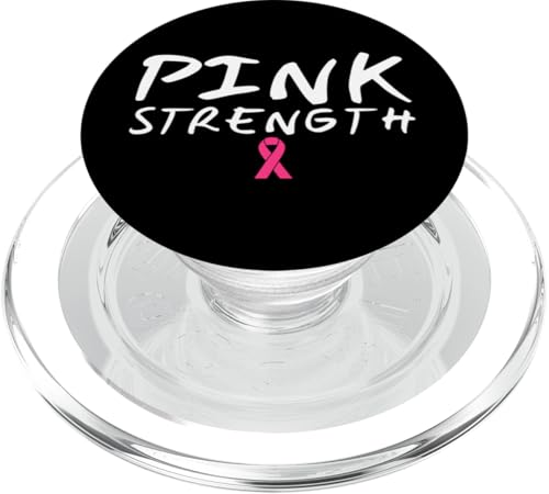 Pink Strength Rosa Schleife Brustkrebs PopSockets PopGrip für MagSafe von Rosa Schleife Brustkrebsmonat Oktober Geschenke