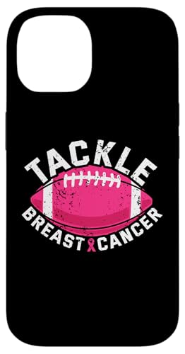 Tackle Breast Cancer Football Rosa Schleife Brustkrebs Hülle für iPhone 14 von Rosa Schleife Brustkrebsmonat Oktober Geschenke