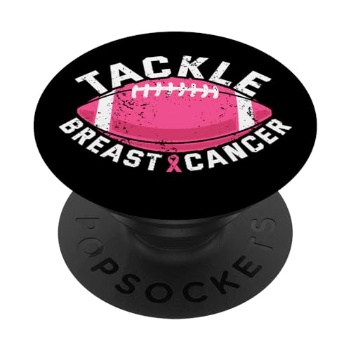 Tackle Breast Cancer Football Rosa Schleife Brustkrebs PopSockets Klebender PopGrip Tackle Breast Cancer Football Rosa Schleife Brustkrebs PopSockets Klebender PopGrip von Rosa Schleife Brustkrebsmonat Oktober Geschenke