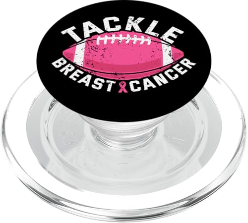 Tackle Breast Cancer Football Rosa Schleife Brustkrebs PopSockets PopGrip für MagSafe Tackle Breast Cancer Football Rosa Schleife Brustkrebs PopSockets PopGrip für MagSafe von Rosa Schleife Brustkrebsmonat Oktober Geschenke