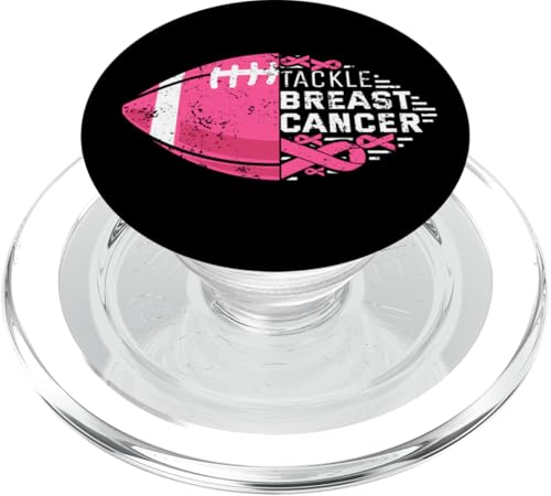 Tackle Breast Cancer Football Rosa Schleife Brustkrebs PopSockets PopGrip für MagSafe Tackle Breast Cancer Football Rosa Schleife Brustkrebs PopSockets PopGrip für MagSafe von Rosa Schleife Brustkrebsmonat Oktober Geschenke