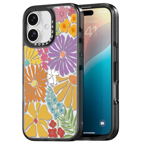Rosarnnah Kompatibel mit iPhone 16 Hülle – Passion Blüte Schwarz Cover Design – niedliche Ästhetik Handyhülle für iPhone 16 6.1" Rosarnnah Kompatibel mit iPhone 16 Hülle – Passion Blüte Schwarz Cover Design – niedliche Ästhetik Handyhülle für iPhone 16 6.1" von Rosarnnah