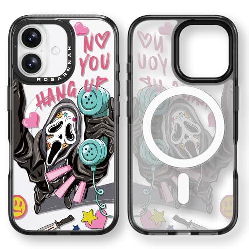 Rosarnnah Kompatibel mit iPhone 16 Hülle für Magsafe – Skeleton Schwarz Cover Design – niedliche Ästhetik Handyhülle für iPhone 16 6.1" Rosarnnah Kompatibel mit iPhone 16 Hülle für Magsafe – Skeleton Schwarz Cover Design – niedliche Ästhetik Handyhülle für iPhone 16 6.1" von Rosarnnah