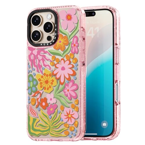 Rosarnnah Kompatibel mit iPhone 16 Pro Hülle – Passion Flower Glitzer Rosa Cover Design – niedliche Ästhetik Handyhülle für iPhone 16 Pro 6.3" Rosarnnah Kompatibel mit iPhone 16 Pro Hülle – Passion Flower Glitzer Rosa Cover Design – niedliche Ästhetik Handyhülle für iPhone 16 Pro 6.3" von Rosarnnah