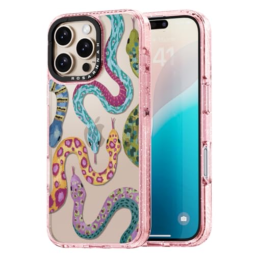 Rosarnnah Kompatibel mit iPhone 16 Pro Hülle – Schlange Glitzer Rosa Cover Design – niedliche Ästhetik Handyhülle für iPhone 16 Pro 6.3" Rosarnnah Kompatibel mit iPhone 16 Pro Hülle – Schlange Glitzer Rosa Cover Design – niedliche Ästhetik Handyhülle für iPhone 16 Pro 6.3" von Rosarnnah