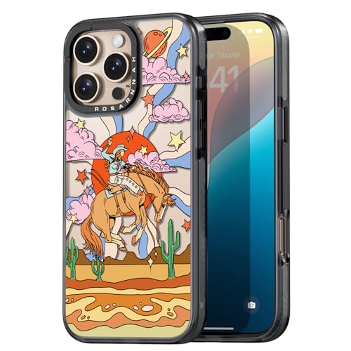 Rosarnnah Kompatibel mit iPhone 16 Pro Max Hülle – Cowboy Schwarz Cover Design – niedliche Ästhetik Handyhülle für iPhone 16 Pro Max 6.9" Rosarnnah Kompatibel mit iPhone 16 Pro Max Hülle – Cowboy Schwarz Cover Design – niedliche Ästhetik Handyhülle für iPhone 16 Pro Max 6.9" von Rosarnnah