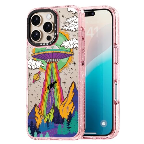 Rosarnnah Kompatibel mit iPhone 16 Pro Max Hülle – UFO Glitzer Rosa Cover Design – niedliche Ästhetik Handyhülle für iPhone 16 Pro Max 6.9" Rosarnnah Kompatibel mit iPhone 16 Pro Max Hülle – UFO Glitzer Rosa Cover Design – niedliche Ästhetik Handyhülle für iPhone 16 Pro Max 6.9" von Rosarnnah