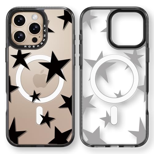 Rosarnnah Kompatibel mit iPhone 16 Pro Max Hülle für Magsafe – Fünfzackiger Stern Schwarz Cover Design – niedliche Ästhetik Handyhülle für iPhone 16 Pro Max 6.9" Rosarnnah Kompatibel mit iPhone 16 Pro Max Hülle für Magsafe – Fünfzackiger Stern Schwarz Cover Design – niedliche Ästhetik Handyhülle für iPhone 16 Pro Max 6.9" von Rosarnnah
