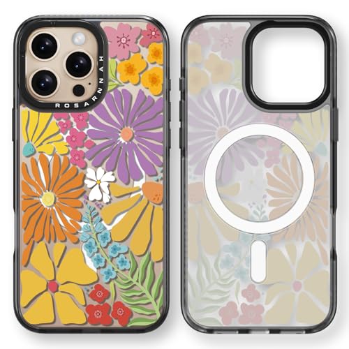 Rosarnnah Kompatibel mit iPhone 16 Pro Max Hülle für Magsafe – Passion Blüte Schwarz Cover Design – niedliche Ästhetik Handyhülle für iPhone 16 Pro Max 6.9" Rosarnnah Kompatibel mit iPhone 16 Pro Max Hülle für Magsafe – Passion Blüte Schwarz Cover Design – niedliche Ästhetik Handyhülle für iPhone 16 Pro Max 6.9" von Rosarnnah