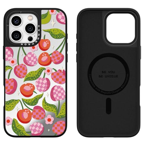 Rosarnnah Kompatibel mit iPhone 16 Pro Max Hülle für Magsafe – Plaid Kirsche Spiegel Cover Design – niedliche Ästhetik Handyhülle für iPhone 16 Pro Max 6.1" Rosarnnah Kompatibel mit iPhone 16 Pro Max Hülle für Magsafe – Plaid Kirsche Spiegel Cover Design – niedliche Ästhetik Handyhülle für iPhone 16 Pro Max 6.1" von Rosarnnah