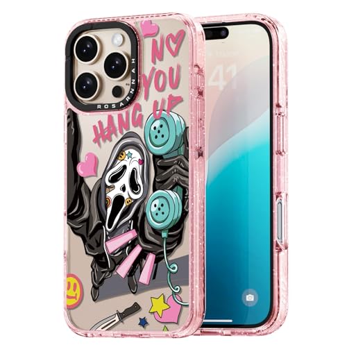 Rosarnnah Kompatibel mit iPhone 16 Pro Max Hülle – Skeleton Glitzer Rosa Cover Design – niedliche Ästhetik Handyhülle für iPhone 16 Pro Max 6.9" Rosarnnah Kompatibel mit iPhone 16 Pro Max Hülle – Skeleton Glitzer Rosa Cover Design – niedliche Ästhetik Handyhülle für iPhone 16 Pro Max 6.9" von Rosarnnah