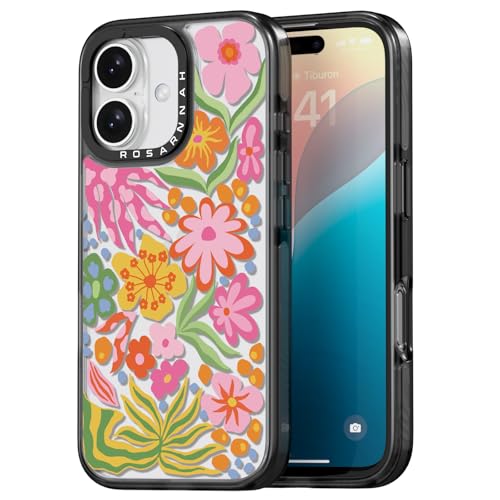 Rosarnnah Kompatibel mit iPhone 16 Hülle – Passion Flower Schwarz Cover Design – niedliche Ästhetik Handyhülle für iPhone 16 6.1" Rosarnnah Kompatibel mit iPhone 16 Hülle – Passion Flower Schwarz Cover Design – niedliche Ästhetik Handyhülle für iPhone 16 6.1" von Rosarnnah