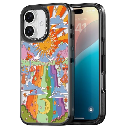 Rosarnnah Kompatibel mit iPhone 16 Hülle – Pilz Schwarz Cover Design – niedliche Ästhetik Handyhülle für iPhone 16 6.1" Rosarnnah Kompatibel mit iPhone 16 Hülle – Pilz Schwarz Cover Design – niedliche Ästhetik Handyhülle für iPhone 16 6.1" von Rosarnnah