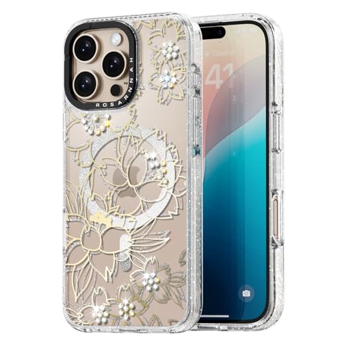 Rosarnnah Kompatibel mit iPhone 16 Pro Max Hülle für Magsafe – Diamant Sakura Cover Design – niedliche Ästhetik Handyhülle für iPhone 16 Pro Max 6.9" Rosarnnah Kompatibel mit iPhone 16 Pro Max Hülle für Magsafe – Diamant Sakura Cover Design – niedliche Ästhetik Handyhülle für iPhone 16 Pro Max 6.9" von Rosarnnah
