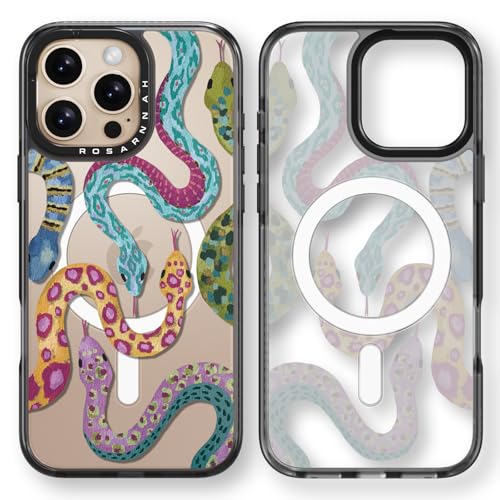 Rosarnnah Kompatibel mit iPhone 16 Pro Max Hülle für Magsafe – Schlange Schwarz Cover Design – niedliche Ästhetik Handyhülle für iPhone 16 Pro Max 6.9" Rosarnnah Kompatibel mit iPhone 16 Pro Max Hülle für Magsafe – Schlange Schwarz Cover Design – niedliche Ästhetik Handyhülle für iPhone 16 Pro Max 6.9" von Rosarnnah