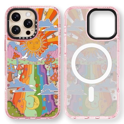Rosarnnah Kompatibel mit iPhone 16 Pro Hülle für Magsafe – Pilz Glitzer Rosa Cover Design – niedliche Ästhetik Handyhülle für iPhone 16 Pro 6.3" Rosarnnah Kompatibel mit iPhone 16 Pro Hülle für Magsafe – Pilz Glitzer Rosa Cover Design – niedliche Ästhetik Handyhülle für iPhone 16 Pro 6.3" von Rosarnnah