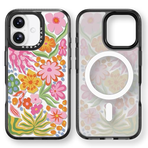 Rosarnnah Kompatibel mit iPhone 16 Hülle für Magsafe – Passion Flower Schwarz Cover Design – niedliche Ästhetik Handyhülle für iPhone 16 6.1" Rosarnnah Kompatibel mit iPhone 16 Hülle für Magsafe – Passion Flower Schwarz Cover Design – niedliche Ästhetik Handyhülle für iPhone 16 6.1" von Rosarnnah