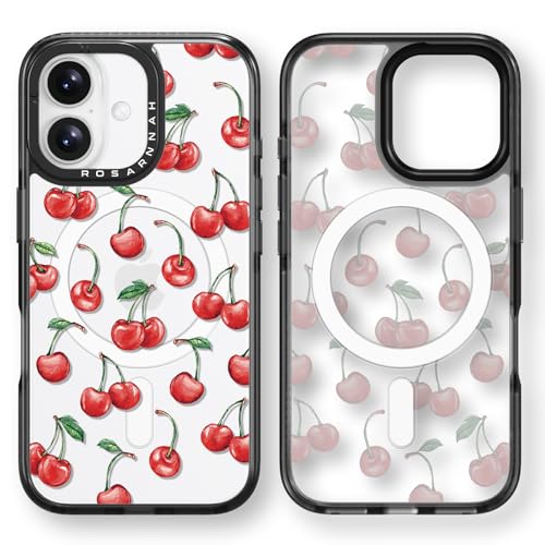 Rosarnnah Kompatibel mit iPhone 16 Hülle für Magsafe – Kirsche Schwarz Cover Design – niedliche Ästhetik Handyhülle für iPhone 16 6.1" Rosarnnah Kompatibel mit iPhone 16 Hülle für Magsafe – Kirsche Schwarz Cover Design – niedliche Ästhetik Handyhülle für iPhone 16 6.1" von Rosarnnah