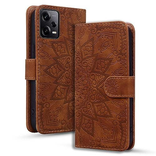 Rosbtib Handyhülle für Xiaomi Redmi Note 12 Pro 5G/ Poco X5 Pro 5G Premium PU Leder Hülle mit Magnetic Closure Standfunktion Flip Cover Mandala Prägung Redmi Note 12 Pro 5G/ Poco X5 Pro 5G - Braun Rosbtib Handyhülle für Xiaomi Redmi Note 12 Pro 5G/ Poco X5 Pro 5G Premium PU Leder Hülle mit Magnetic Closure Standfunktion Flip Cover Mandala Prägung Redmi Note 12 Pro 5G/ Poco X5 Pro 5G - Braun von Rosbtib