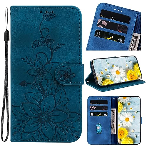 Rosbtib Handyhülle für iPhone 12 Pro Max 5G 2020 6.7 Zoll Hülle Leder mit Kartenfächer Handytasche mit Standfunktion Magnetische Klapphülle für iPhone 12 Pro Max - Blaue Lilien Rosbtib Handyhülle für iPhone 12 Pro Max 5G 2020 6.7 Zoll Hülle Leder mit Kartenfächer Handytasche mit Standfunktion Magnetische Klapphülle für iPhone 12 Pro Max - Blaue Lilien von Rosbtib