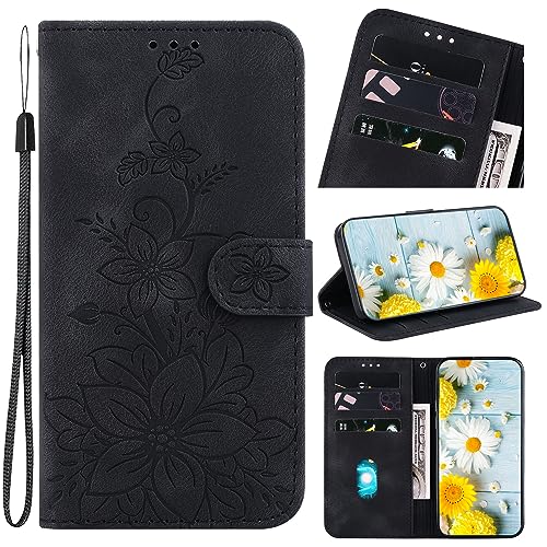 Rosbtib Handyhülle für iPhone 8 Plus/iPhone 7 Plus 5.5 Zoll Hülle Leder mit Kartenfächer Handytasche mit Standfunktion Magnetische Klapphülle für iPhone 8 Plus/7 Plus - Schwarze Lilien Rosbtib Handyhülle für iPhone 8 Plus/iPhone 7 Plus 5.5 Zoll Hülle Leder mit Kartenfächer Handytasche mit Standfunktion Magnetische Klapphülle für iPhone 8 Plus/7 Plus - Schwarze Lilien von Rosbtib