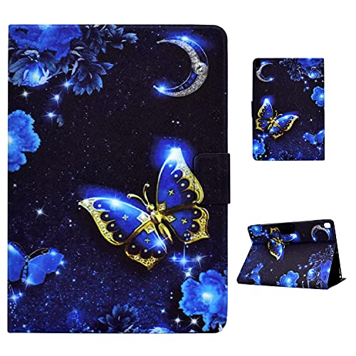 Rosbtib Hülle Kompatibel mit iPad 10,2 Zoll (iPad 9./ 8./ 7. Generation) iPad 10.2 Hülle, PU Leder Schutzhülle Stoßfest Smart Case Book Cover mit Ständer für iPad 10,2" 2021/2020/2019, Schmetterling von Rosbtib