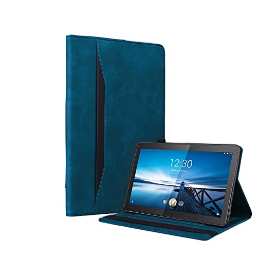 Rosbtib Hülle Kompatibel mit iPad 9.7 Zoll 2018/2017 iPad 6 Generation/iPad 5 / iPad Air,Leder Geschäftshülle Smart Schutzhülle Stifthalter Stand Wallet Cover mit Kartensteckplatz, Blau von Rosbtib