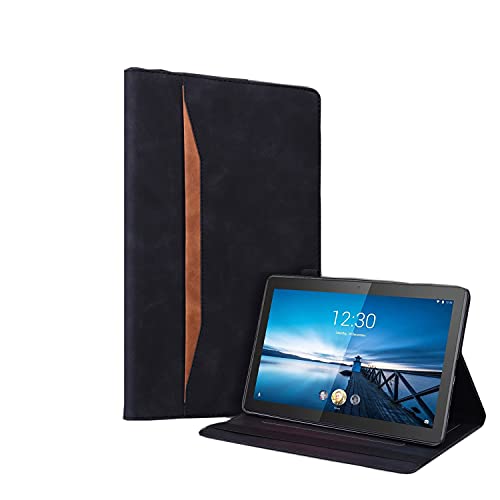 Rosbtib Hülle Kompatibel mit iPad 9.7 Zoll 2018/2017 iPad 6 Generation/iPad 5 / iPad Air,Leder Geschäftshülle Smart Schutzhülle Stifthalter Stand Wallet Cover mit Kartensteckplatz, Schwarz von Rosbtib