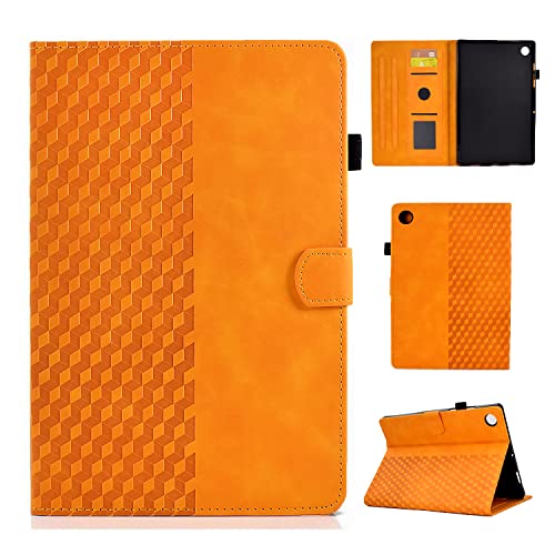 Rosbtib Hülle Lenovo Tab M10 Plus 3rd Gen 10.6 Zoll, PU Leder Schutzhülle mit [Standfunktion] [Kartensteckplatz] Tablet Hülle für Lenovo Tab M10 Plus (3. Generation) 2022 TB-125FU - Orange von Rosbtib