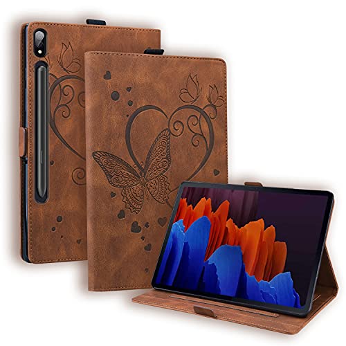 Rosbtib Hülle Samsung Galaxy Tab S9 Plus/ S8 Plus/ S7 Plus/ S7 FE PU Leder Flip Case Ständer TPU Cover Tasche Schutzhülle für Galaxy Tab S9+/S8+/ S7+/ S7 FE, Braun Rosbtib Hülle Samsung Galaxy Tab S9 Plus/ S8 Plus/ S7 Plus/ S7 FE PU Leder Flip Case Ständer TPU Cover Tasche Schutzhülle für Galaxy Tab S9+/S8+/ S7+/ S7 FE, Braun von Rosbtib