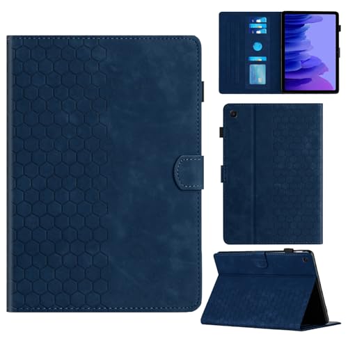 Rosbtib Hülle für Samsung Galaxy Tab A7 10.4 2022/2020 Modell SM-T500/T505/T507 Gehäuse mit Ständer mit Kartenschlitz, Sechseckiges strukturiertes Muster Kunstlederhülle Für Galaxy Tab A7 10.4-Blau Rosbtib Hülle für Samsung Galaxy Tab A7 10.4 2022/2020 Modell SM-T500/T505/T507 Gehäuse mit Ständer mit Kartenschlitz, Sechseckiges strukturiertes Muster Kunstlederhülle Für Galaxy Tab A7 10.4-Blau von Rosbtib