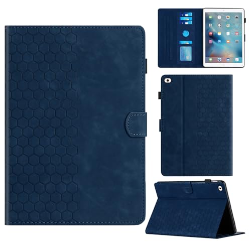 Rosbtib Hülle für iPad 9.7 2017 5 Generation/iPad 9.7 2018 6 Generation Gehäuse mit Ständer mit Kartenschlitz, Sechseckiges strukturiertes Muster Kunstlederhülle Für iPad 9.7 Zoll, Blau Rosbtib Hülle für iPad 9.7 2017 5 Generation/iPad 9.7 2018 6 Generation Gehäuse mit Ständer mit Kartenschlitz, Sechseckiges strukturiertes Muster Kunstlederhülle Für iPad 9.7 Zoll, Blau von Rosbtib