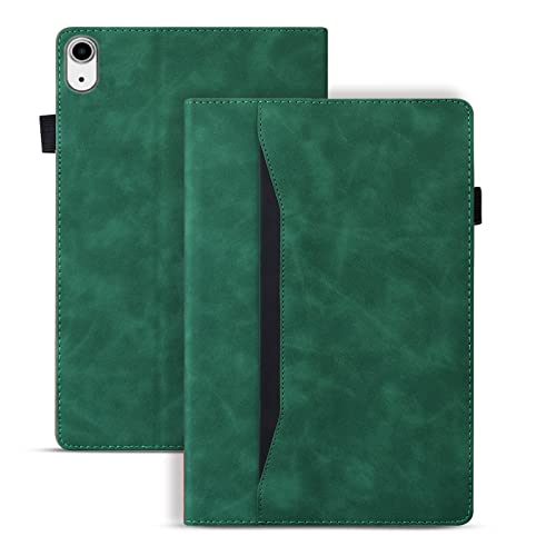 Rosbtib Hülle iPad mini (A17 Pro) 2024 7th/ iPad mini 6 2021 6th 8.3", PU Leder mit Ständer Kartensteckplatz Mehrere Betrachtungswinkel Schutzhülle für iPad mini 6 / iPad mini 7 - Grün von Rosbtib