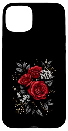 Rote Rose Blume Botaniker Garten Blume Rose Hülle für iPhone 15 Plus von Rose Flower Gardening Botanist Designs