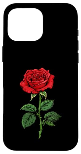 Rote Rose Blume Botaniker Garten Blume Rose Hülle für iPhone 16 Pro Max von Rose Flower Gardening Botanist Designs