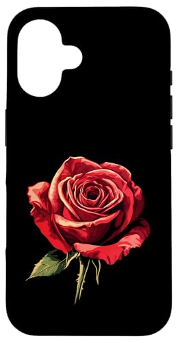 Rote Rose Blume Botaniker Garten Blume Rose Hülle für iPhone 16 von Rose Flower Gardening Botanist Designs