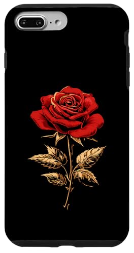 Rote Rose Blume Botaniker Garten Blume Rose Hülle für iPhone 7 Plus/8 Plus von Rose Flower Gardening Botanist Designs