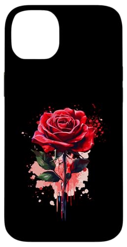Rote Rose Blume Botaniker Garten Blume Rote Rose Hülle für iPhone 14 Plus von Rose Flower Gardening Botanist Designs