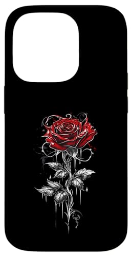 Rote Rose Blume Botaniker Garten Blume Rote Rose Hülle für iPhone 14 Pro von Rose Flower Gardening Botanist Designs