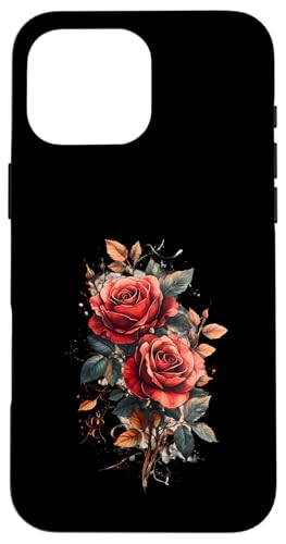 Rote Rose Blume Botaniker Garten Blume Rote Rose Hülle für iPhone 16 Pro Max von Rose Flower Gardening Botanist Designs